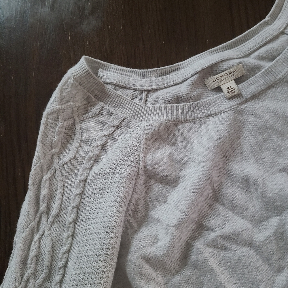 Cable knit sweater